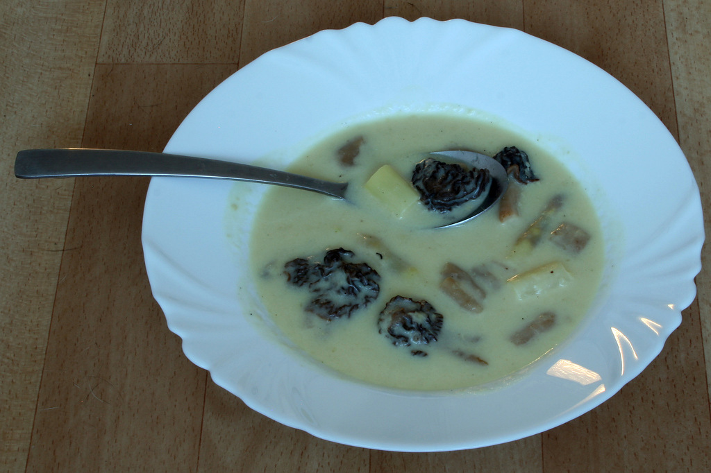 Chřestový krém s kačenkami